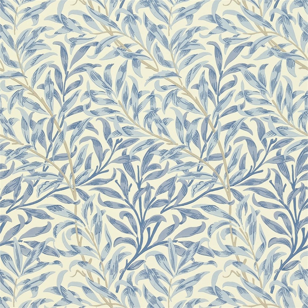 Willow Boughs Wallpaper 216481 by Morris & Co in Blue